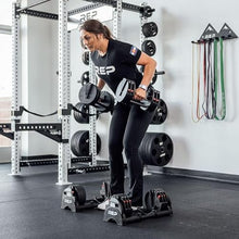 Load image into Gallery viewer, REP Fitness Adjustable Dumbbell Set - 5-50 Lbs, Quickdraw, Non-Slip, Alloy Steel