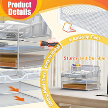 Load image into Gallery viewer, Docnest 3 Tier Mesh Desk Organizer for Paper Office Supplies – Multi-Functional Letter Tray with 5 Adjustable Compartments, 3 Pen Holders, Desktop Storage for Files, Mail, Stationery – White