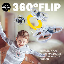 Load image into Gallery viewer, HISINGY Firefly EX Tiny Drones for Kids, Mini Micro Nano Indoor RC Quadcopter for Age 10-15 12-14 Boys,Kids Drone with 3 Speeds,Altitude Hold, 360°Flip, Headless Mode,Long Flight Time