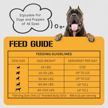 Load image into Gallery viewer, Dog Chits Braided Bully Sticks for Dogs & Puppies - 100% Beef Pizzle, High Protein, Low Fat Dog Chew Sticks - Baked, Low-Odor – Long-Lasting, Keep Dogs Engaged & Happy - Made in USA - 12inch, 3Pack