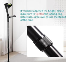 Load image into Gallery viewer, Lvyeyung Forearm Crutches for Adults, Upgraded Heightened , 10-Level Adjustable Height, Aluminum Crutches for Walking