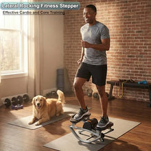 Load image into Gallery viewer, WIKONALK Portable Rock Stepper Side to Side,Low Impact Rocking Steppers for Exercise at Home with Resistance Bands and Non-Slip Mat,Rock Stepper Exercise Equipment for Apartment,Living Room