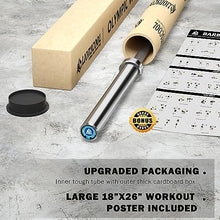 Load image into Gallery viewer, LIONSCOOL 7ft Olympic Barbell (Silver Chrome, 700LBS, Center Knurl)
