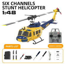 Load image into Gallery viewer, RC Helicopter, 2.4G 6CH UH-1 Huey Flybarless RC Helicopter, 6-Axis Gyroscope Stabilization, with Altitude Hold & 3D Inverted Flight