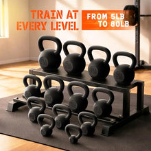 Load image into Gallery viewer, Yes4All 80 lbs Kettlebell Heavy Cast Iron Solid Smooth Handle Weights for Women/Men