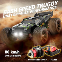 Load image into Gallery viewer, 1/14 Brushless RC Cars for Adults Fast 50+ mph, RC Trucks 4x4 Offroad Waterproof Cars