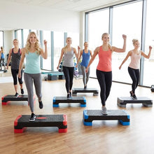 Load image into Gallery viewer, Goplus 3-in-1 Aerobic Step Platform, 600 LBS Adjustable Exercise Stepper with 4-Level Risers (Blue)
