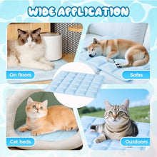 Load image into Gallery viewer, linseyCove Dog Cooling Mat, 2026 Upgraded Cool Gel Mat with Long-Lasting Cool, Waterproof Fabric Portable Cooling Pad for Pets, Pressure-Resistant & Foldable Summer Mat for Indoor/Outdoor Use (Blue)