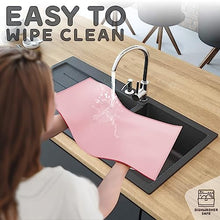 Load image into Gallery viewer, PetHappily Dog Food Mat - Raised Edges Dogs Mat for Food and Water Prevent Spill, Waterproof Cat Food Mats Protect Floors, Easy Clean Dog Bowl Mats for Food and Water, Silicone Pet Food Tray