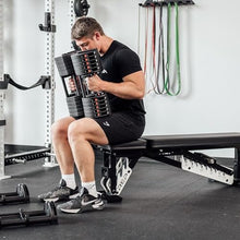 Load image into Gallery viewer, REP Fitness Adjustable Dumbbell Set - 5-50 Lbs, Quickdraw, Non-Slip, Alloy Steel