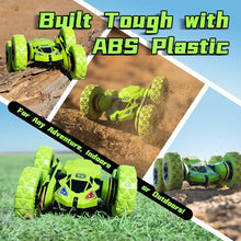 Load image into Gallery viewer, RC Stunt Cars Remote Control Car Double-Sided Driving 360-degree Flips Rotating Car Toy, Green