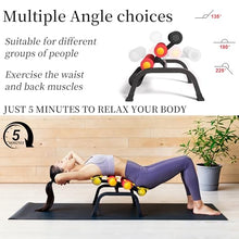 Load image into Gallery viewer, ISMIER Mini Inversion Table for Back Pain Relief, Foldable Back Stretcher with Massage Roller, 400LB Capacity Ab Machine