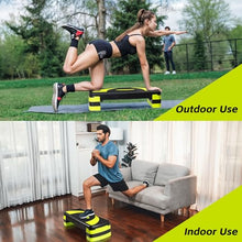 Load image into Gallery viewer, Smartxchoices 30'' Aerobics Stepper Workout Step Platform with 4" - 6" - 8" Adjustable Risers, Fitness Exercise Workout