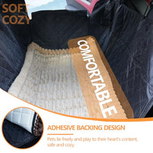 Load image into Gallery viewer, CoSofSLIP Dog Car Seat Cover 2 Piece Seat Waterproof Hammock and Brown Cover,Scratch Proof Nonslip Back Seat Pet Bed Mat for Travel Durable Soft Back Seat Covers for Cars Trucks and SUVs