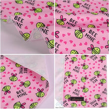 Load image into Gallery viewer, ARING PET Bee Dog Bandanas, Spring Yellow Pink Bees Pet Bandana Scarf Triangle Bibs for Puppy Small Medium Large Boy Girl Dogs Cats-L