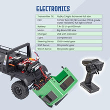 Load image into Gallery viewer, HOBBYPLUS ARKTOS 6x6 V1.5 CR18P Rock Crawler RTR All Terrain - Remote Control Car, Rock Crawler 1/18 Scale 6WD 2 Speed Transmission Off Road for Adults, RC Hobbyists (Green)