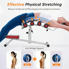 Load image into Gallery viewer, seanleecore Inversion Table for Back Pain Relief, Heavy Duty Back Stretcher with 3-Point Support System, 350LBS Weight Capacity Foldable Spinal Decompression Equipment for Home Gym