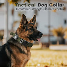 Load image into Gallery viewer, 2026 Upgrade Dog Collar with IPX8 Waterproof AirTag Holder,Military Tactical Comfortable Control Handle and Ultra-Durable Metal Buckle/Night Reflective,GPS Collar for Medium to Large Dogs(ArmyGreen/L)