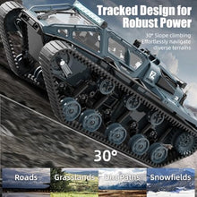 Load image into Gallery viewer, XINGRUI 1:16 Scale Remote Control Car Military Crawler Off-Road RC Tank with 4WD, Adjustable Speed/Steering