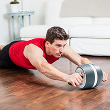 Load image into Gallery viewer, Perfect Fitness Ab Carver Roller for Core Workouts, White and Gray