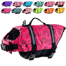 Load image into Gallery viewer, Doglay Dog Life Jacket with Rescue Handle, Dog Life Vest for Swimming Boating, Adjustable Reflective Puppy Swim Vest with Superior Buoyancy for Small Medium Large Dogs