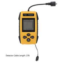 Load image into Gallery viewer, Portable Fish Finder with LCD Display, Handheld Sonar Depth Finder for Kayak Boat Lake Sea Ice Fishing, 2ft–328ft Detection, Alarm Function