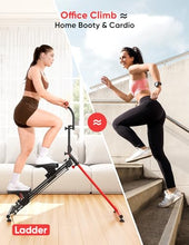 Load image into Gallery viewer, YOLEO Adjustable Resistance Stair Steppers for Exercise at Home, Folding Cardio Stairmaster with 3 Workout Modes