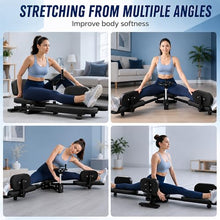 Load image into Gallery viewer, 39"x15"x16.5" Split Leg Stretcher, 240° Adjustable Flexibility Trainer, Foldable Leg Stretch Machine, EPP Memory Foam, Carbon Steel Frame, 560lbs Capacity, Splits Yoga Ballet Home Training