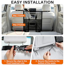 Load image into Gallery viewer, Dog Car Barrier Net Divider with 2 Large Storage Pockets