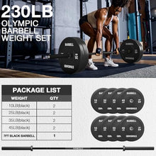 Load image into Gallery viewer, Mikolo 7ft Olympic Barbell, Barbell for Weightlifting and Powerlifting 45lb, -(combo 5)