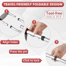 Load image into Gallery viewer, Aluminum Underarm Crutches for Adults & Seniors, Adjustable Height 38.2-61.8 in (16 Levels)