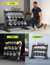Load image into Gallery viewer, YOLEO Dumbbell Rack - 3 Tier & 5 Tier Compact Weight Rack for Dumbbell (Rack Only) (STANDARD, Rectangular Frame)