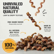 Load image into Gallery viewer, Dog Chits Curly Bully Sticks for Dogs & Puppies - 100% Beef Pizzle, High Protein, Low Fat Dog Chew Sticks - Baked, Low-Odor – Long-Lasting, Keep Dogs Engaged & Happy - Made in USA - 12 inch, 3 Pack
