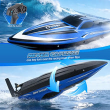 Load image into Gallery viewer, RC Boat for Kids with LED Lights, 35 KPH Remote Control Boat, 2.4Ghz Electric Fast Speed Boat for Adults