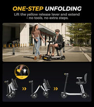 Load image into Gallery viewer, Paiseec L5 Mobility Scooter 32 lbs Ultra Lightweight, One-Step Folding Mobility Scooter, Electric Scooter with PAI Safety System, Airline Approved Mobility Scooter for Seniors (Grey, 30 Miles)