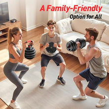 Load image into Gallery viewer, FITPLAM Adjustable dumbbell set,20/35/45/55/70/90lbs Free Weights set with upgraded nut, 5 in 1 Weight Set 70lb