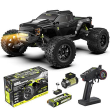 Load image into Gallery viewer, RIAARIO 1/10 Brushless RC Cars, Monster Truck, 50+ MPH, 4WD, Waterproof, Carbon Fiber, Black, Ages 8+