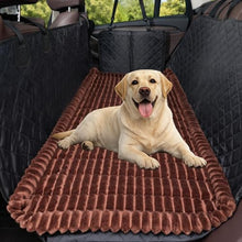 Load image into Gallery viewer, CoSofSLIP Dog Car Seat Cover 2 Piece Seat Waterproof Hammock and Dark Brown Cover,Scratch Proof Nonslip Back Seat Pet Bed Mat for Travel Durable Soft Back Seat Covers for Cars Trucks and SUVs