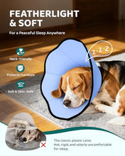 Load image into Gallery viewer, MIDOG Dog Cone Collar After Surgery, Soft Dog Cone Alternative to Stop Licking,Adjustable Elizabethan Recovery Cones for Small to Large Sized Dogs