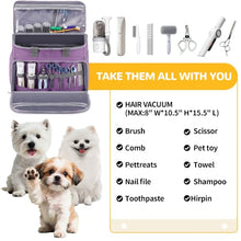 Load image into Gallery viewer, Becivi Dog Cat Grooming Bag for Vacuum,Scissors,Dog Grooming Kit Supplies