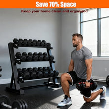 Load image into Gallery viewer, 3 Tier Dumbbell Rack, 1200LBS Heavy Duty Weight Rack for Home Gym- Dumbbell Rack Stand Only