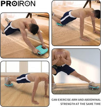 Load image into Gallery viewer, PROIRON Ab Roller with Knee Pads for Abs Workout, Multifunctional Ab Roller Wheel for Abs Workout- Blue