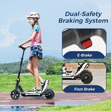 Load image into Gallery viewer, isinwheel S2&S7 Electric Scooter for Kids,150W/250W Foldable(only S7) and 3 Adjustable Heights Kids Electric Scooter with Dual Brake, LED Display, Gift for Kid (Dark Black)