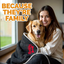 Load image into Gallery viewer, Embroidered Dog Blanket with Name, Personalized Pet Blankets for Dog for Bed Car Couch, Custom Waterproof Dog Blanket Soft & Comfortable for Small, Medium & Large Pet, Best Gift for Dog Lovers- Black