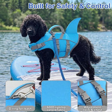 Load image into Gallery viewer, Dogcheer Dog Harness-Style Life Jacket Shark, Reflective Dog Life Vest for Swimming Boating, Adjustable Puppy Swim Vest, Pet Floating Device for Small Medium Large Dogs - Blue, XL