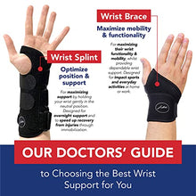 Load image into Gallery viewer, Doctor Developed Carpal Tunnel Wrist Brace for Night Support - Wrist Brace for Carpal Tunnel with Wrist Splint - Sleep Brace for Sprained Wrist - F.D.A Medical Device & Handbook (Right Hand)