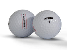 Load image into Gallery viewer, NITRO Crossfire Golf Balls- 45 Pack- White- Pure Spin Technology- USGA Approved