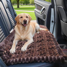 Load image into Gallery viewer, Dog Car Seat Waterproof Bed Cover Non-Slip Car Back Seat Soft and Comfortabl Pet Bed Mat Car Blanket for Travel Backseat Extender Seat Covers Dog Bed for Cars Trucks and SUVs (Dark Brown 23.6” x 51”)