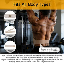 Load image into Gallery viewer, Ab Toning Belt, Abdominal Massager Belt with Shaping & Heating Functions, Abs Sculptor Daily Training for Home Office Fitness Exercise Men Women Unisex (Beige)