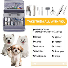Load image into Gallery viewer, Becivi Dog Cat Grooming Bag for Vacuum,Scissors,Dog Grooming Kit Supplies